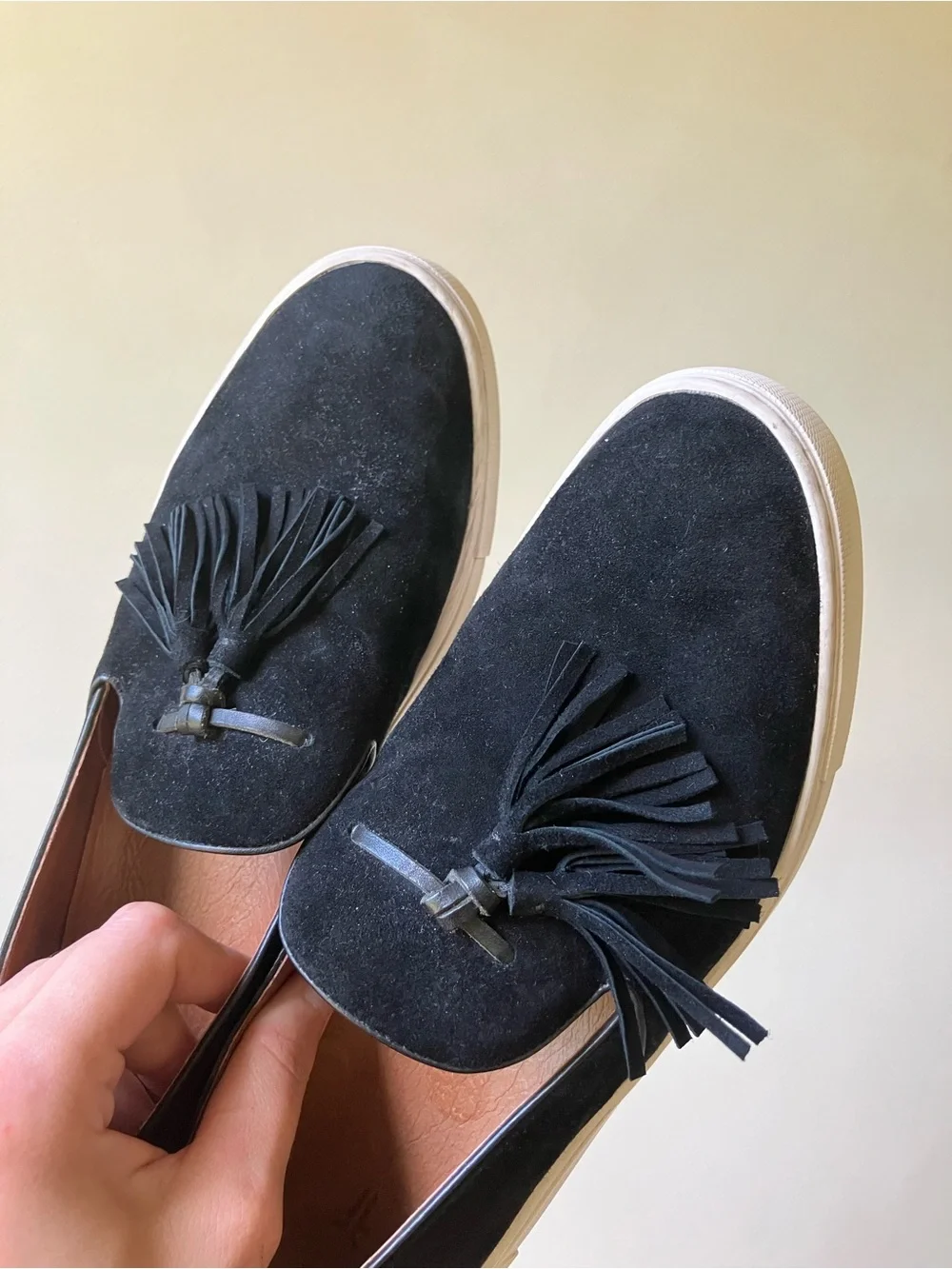 Frye | Women's Gemma Tassel Slip-On Suede Sneakers